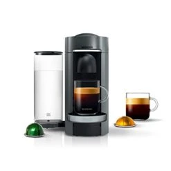 Nespresso Vertuo Plus Coffee And Espresso Maker By De'Longhi, 60 Ounces, Titan