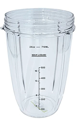 24 Ounce Tall Cup Jar With Lip Rings, Compatible With Nutribullet 600W, 900W, NB-101B, NB-101S, NB-201, NBR-0601, NBR-1201, NB9-1301, 900 Pro Series Blenders, 2 Pack Replacement Parts - Image 4