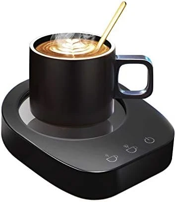 Coffee Mug Warmer - Desktop Beverage Warmer - Electric Cup Warmer Tea Water Cocoa Milk For Office Desk And Home Use 110V Best Gift For Coffee Lovers With Automatic Shut Off Function Black (Black) - Image 8