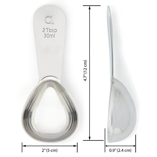 Coffee Scoop (Set Of 2) - 2 Tablespoon (Tbsp) - The Best Stainless Steel Measuring Spoons For Coffee, Tea, And More - Image 3