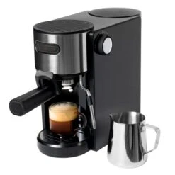 Coffee Espresso Machine, Compact Espresso Machine For Coffee Grinds And Espresso Pods With Milk Frother And Steam Wand, Includes 5oz Frothing Pitcher
