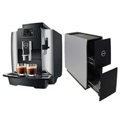 Jura 15145 Automatic Coffee Machine WE8, Chrome 72229 Cup Warmer, Black