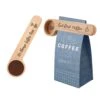 2 Pieces Wooden Coffee Scoop And Bag Clip- Coffee Time/ First Coffee - 1 Tablespoon Solid Beech Wood Measuring Scoop- Suitable For Coffee Beans And Loose Tea, Coffee Lovers Gifts. Friend Gift.