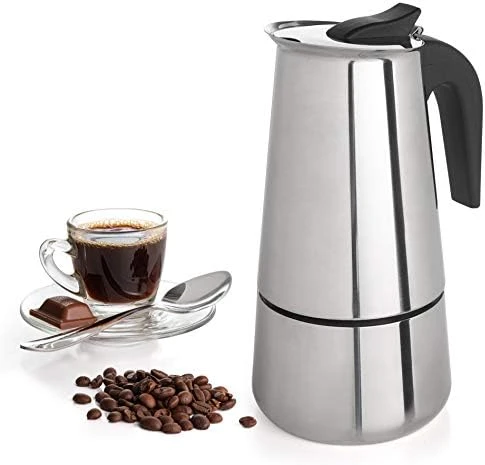 6 Cup Coffee Maker Stovetop Espresso Coffee Maker, Moka Coffee Pot With Coffee Percolator Design, Stainless Steel Stovetop Espresso Maker, Italian Coffee Maker (300ml/10oz) - Image 6