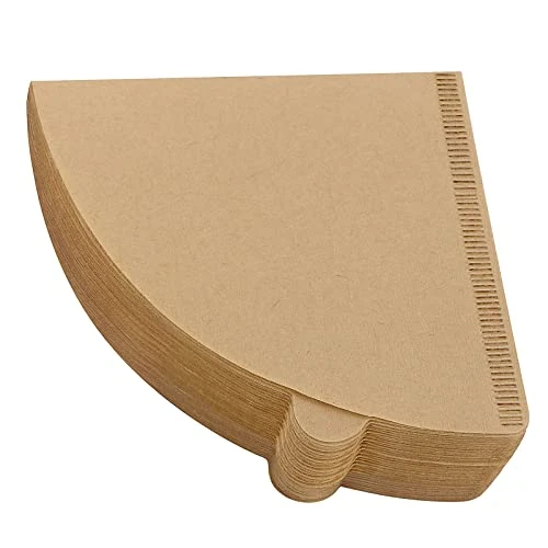 Coffee Filter, V60 Filters 02, Coffee Filters 2 Cone Paper, Small Cone Coffee Filters 1-4 Cup, 100 Count, Natural, Brown