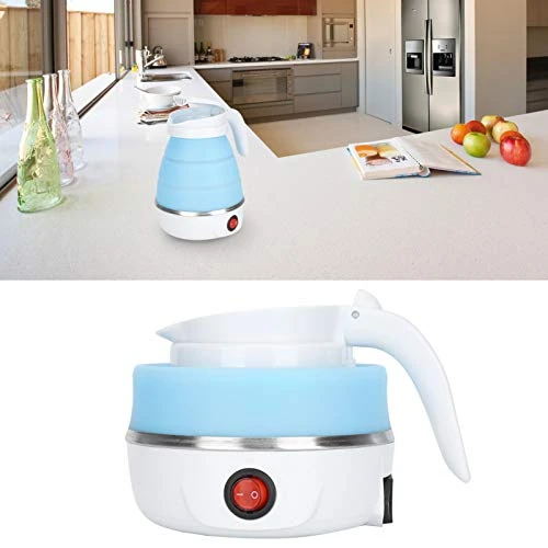 Foldable Electric Kettle, 0.6 L Electric Kettle, US 220‑240V 600W For Camping Travel(Blue) - Image 5