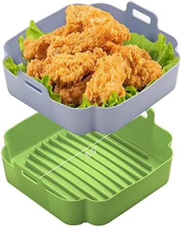 Eidsefe Air Fryer Silicone Liners, 2PCS 7.5" Food Grade Reusable Air Fryer Liner, Easy Cleaning Fits 3-5QT Airfryer Accessories - Image 8
