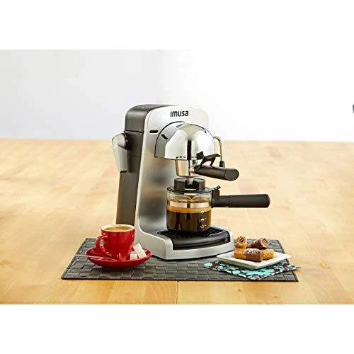 USA GAU-18215 4 Cup Bistro Electric Espresso/Cappuccino Maker With Carafe, Silver - Image 5