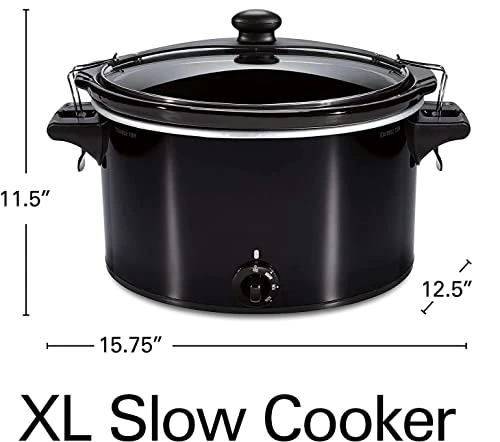 Extra Large 10-Quart Slow Cooker - Stay Or Go Portable With Lid Lock, Black - Image 5