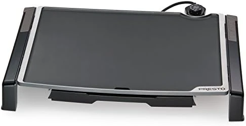 Presto 07073 Electric Tilt-N-fold Griddle, 19", Black & 06852 16-Inch Electric Skillet With Glass Cover - Image 7