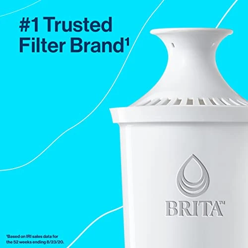 Brita XL Water Filter Dispenser For Tap And Drinking Water With 1 Standard Filter, Lasts 2 Months, 27-Cup Capacity, BPA Free, Grey - Image 4