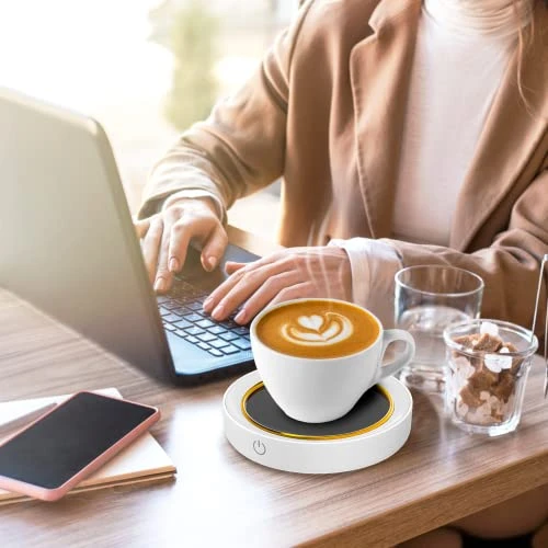 Coffee Mug Warmer, Coffee Warmer For Desk, With Auto Shut Off - 2 Temperature Setting With Light, Smart Coffee Warmer, Electric Beverage Warmer For Coffee, Hot Cocoa, Tea, Milk