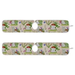 2 Pack Kitchen Faucet Mat Absorbent Washable Sink Splash Guard Faucet Drip Drying Mat Bar Countertop Water Catcher Mat Large 30x5 Inch Cute Cartoon Mushrooms Pattern