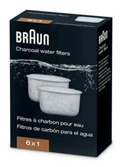 Braun Charcoal Filter For Coffee Machines, White
