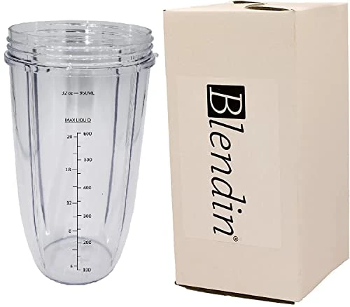 Blendin Replacement 32 Ounce Extra Large Colossal Cup Jar,Compatible With Nutribullet 600W, 900W, NB-101B, NB-101S, NB-201, NBR-0601, NBR-1201, NB9-1301, 900 Pro Series Blenders Juicers - Image 4