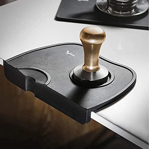 Yolococa Thick Tamper Mat Corner Tamping Pad Silicone Food Grade Non-Slip Espresso Accessory - Image 2