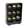 9 Removable Drawers Tea Bag Holder And Condiment Organizer, Black