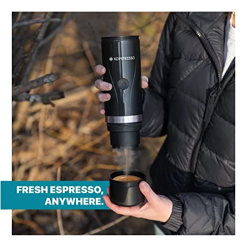 Espresso Bullet Compact Portable Espresso Maker (USB-C Powered Rechargeable) For Capsules And Ground Coffee Set For Travel Sports Outdoors Camping Office Kitchen…Espresso On The Go! - Image 3