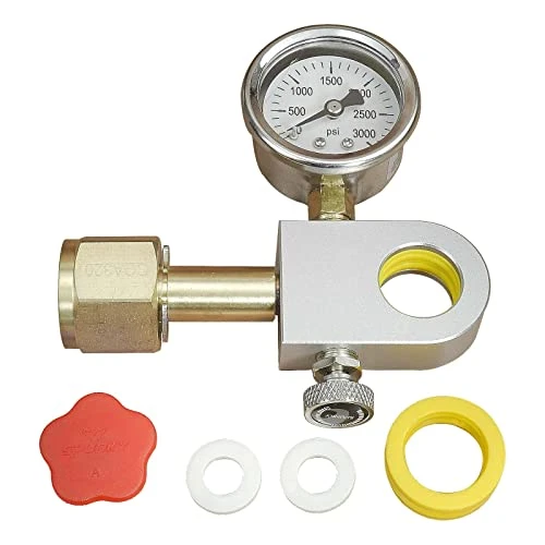 CO2 Filling Adapter With Pressure Gauge The Carbonator Soda Replenishment Quick Adapter Compatible With Duo Terra Art Soda Machine - Image 2