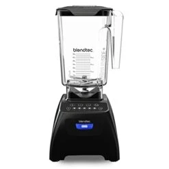Blendtec Classic 575 Blender - WildSide+ Jar (90 Oz) - Professional-Grade Power - Self-Cleaning - 4 Pre-programmed Cycles - 5-Speeds - Black