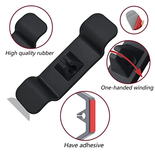 Cord Organizer For Appliances, 2 Packs Cord Wrapper, Cord Holder Cable Organizer For Blender, Coffee Maker, Mixer, Pressure Cooker, Toaster And Air Fryer (2Pcs Black+Gray)