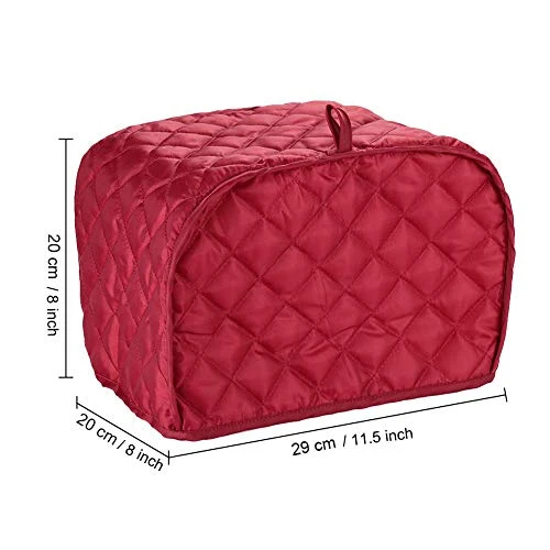 Toaster Cover 2 Slice,small Appliance Cover For Kitchen / Keep Toaster Free From Dust And Fingerprint (11.5w X 8d X 8h, Wine Red) - Image 2