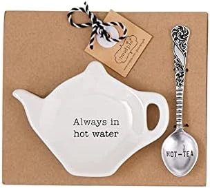 Home Kitchen Circa Tea Time Teapot Tea Bag Spoon Rest Sets 42600444 (Always In Hot Water) - Image 6