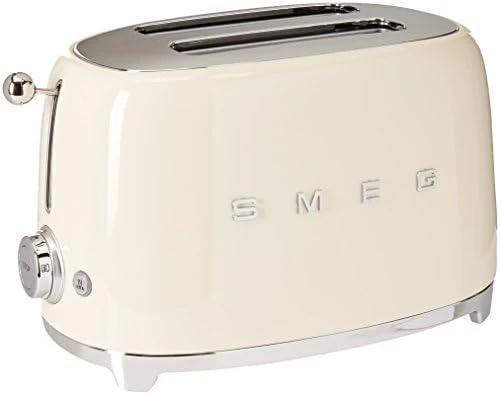 Smeg TSF01CRUS 50's Retro Style Aesthetic 2 Slice Toaster, Cream - Image 4
