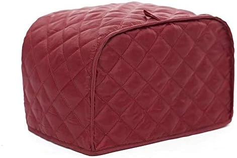 4 Slice Toaster Cover, Kitchen Small Appliance Cover Fingerprint And Greasy Protection, Machine Washable Polyester Toaster Dustproof Cover (Red) - Image 8
