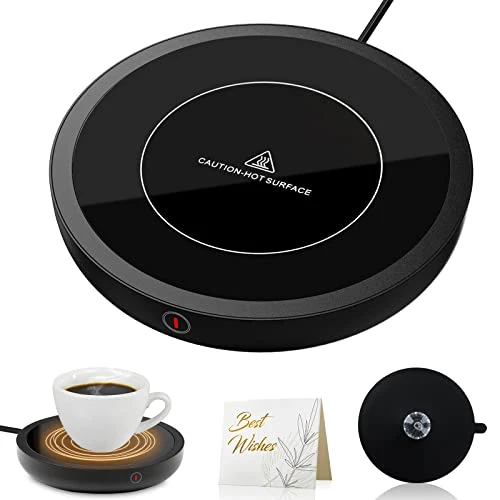 Coffee Mug Warmer, Electric Cup Warmers Candle Warmer For Office Home Desk Use, Smart Cup Warmer Beverage Coaster For Hot Coffee Tea Milk(Up To 176F/80C)
