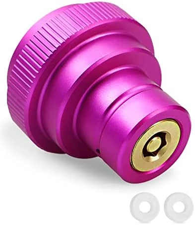 CO2 Quick Adapter Upgraded For Soda Water Bubbler Compatible With DUO/Terra/Art, Soda Maker Valve Refill Accessories For Connecting Orginal Blue CO2 Cylinder With TR21-4 Male Thread, Purple - Image 5