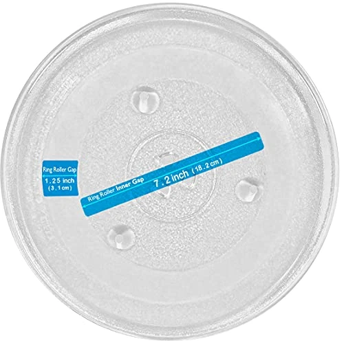 12.4β Microwave Oven Turntable Replacement Glass Plate | 31.5 Cm Microwave Glass Plate Replacement Part | 12.4 Inch Round Rotating Ring Dish Tray | 315 Mm Circular Glass Turn Table Top Kit. - Image 3