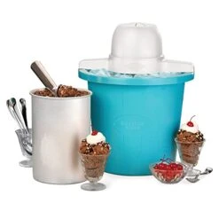 4-Quart Electric Ice Cream Maker, Blue