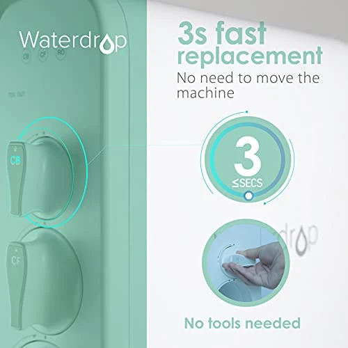 Waterdrop WD-G3-CB Filter, Replacement For WD-G3-W, WD-G3P600 And WD-G3P800-W Reverse Osmosis System, 1-year Lifetime, New Logo Design - Image 3
