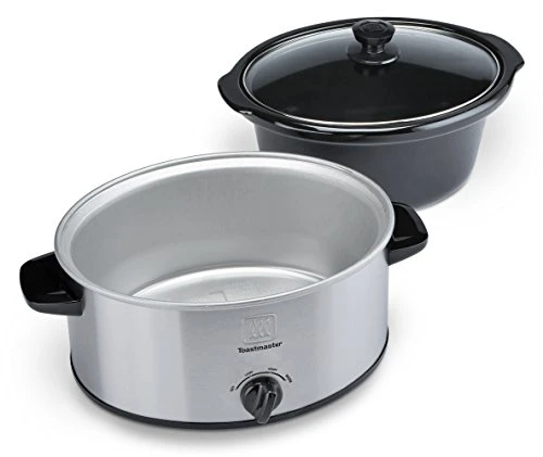 TM-401SC Slow Cooker, 4-Quart, Stainless/Black - Image 2