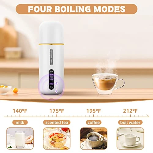 Travel Portable Electric Kettle, 380ml Mini Electric Tea Kettle Water Boiler, One Cup Electric Hot Water Kettle, Fast Boil And Auto Shut Off Hot Water Boiler - Image 3