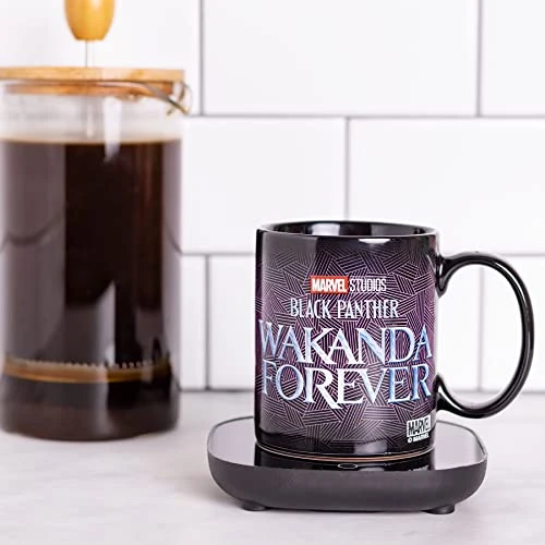 Lack Panther Wakanda Forever Mug Warmer With Mug β Keeps Your Favorite Beverage Warm - Auto Shut On/Off - Image 5