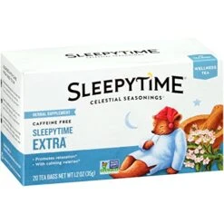 Celestial Seasonings® Wellness Tea, Sleepytime Extra, Caffeine Free Sleep Tea, 20 Tea Bags (Pack Of 6)