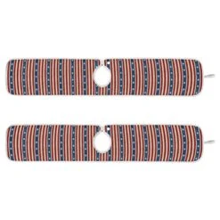 2 Pack Kitchen Faucet Mat Absorbent Washable Sink Splash Guard Faucet Drip Drying Mat Bar Countertop Water Catcher Mat Large 30x5 Inch American Flag Element
