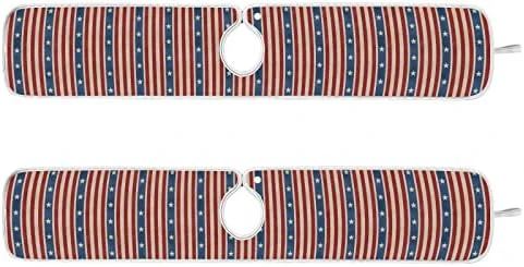2 Pack Kitchen Faucet Mat Absorbent Washable Sink Splash Guard Faucet Drip Drying Mat Bar Countertop Water Catcher Mat Large 30x5 Inch American Flag Element - Image 7