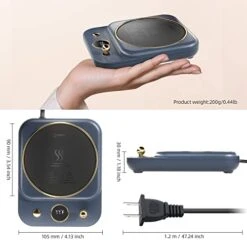 Coffee Mug Warmer Coffee Warmer For Desk 26W Portable Cup Warmer For Travel Beverage Warmer Electric Mug Warmer With Automatic Shut Off For Coffee Beverage Milk Tea Water Hot Chocolate Warm