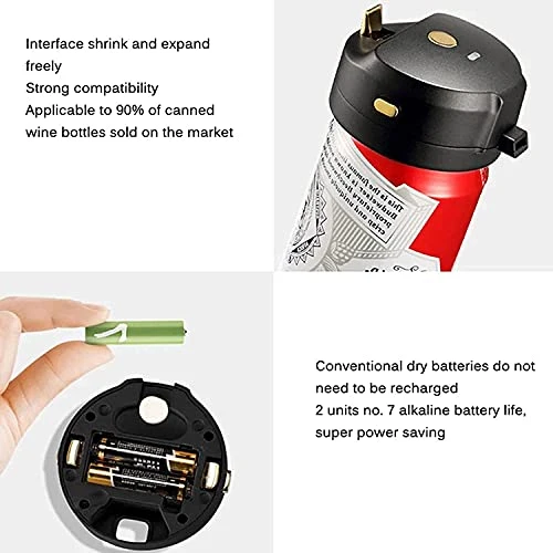 Beer Tower Dispenser, Drink Dispenser Portable Beer Foamer, Electric Ultrasonic Beer Foaming Machine, Converts Any Can Into A Nitro-Style Draft, Awesome Gift For Beer Lover, For Bars Home Party Bevera - Image 5