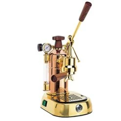 Rofessional 16-Cup Espresso Machine, Copper And Brass