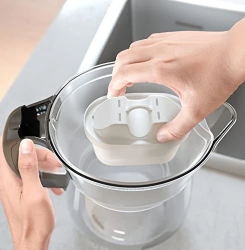 Onyx White With 1 Maxfor Cartridge-Premium Water Filter In Glass Effect For Reducing Limescale Chlorine And Heavy Metals, Volumen 4,2 L - Image 3