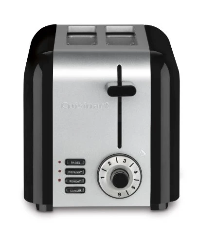 Cuisinart CPT-320P1 Compact Stainless 2-Slice Toaster, Brushed Stainless & CCO-50BKN Deluxe Electric Can Opener, Black - Image 2