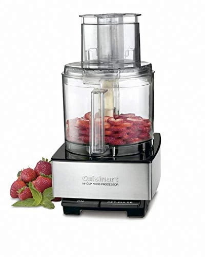 Cuisinart 14 Cup Food Processor, Includes Stainless Steel Standard Slicing Disc (4mm), Medium Shredding Disc, & Stainless Steel Chopping/Mixing Blade, DFP-14BCNY And DLC-DH Disc Holder, White - Image 2