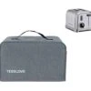 Toaster Dust Cover Compatible With Cuisinart 2 Slice Toaster, With 2 Pockets Hold Jam Spreader Knife & Toaster Tongs, Prevent From Water Dust And Fingerprint