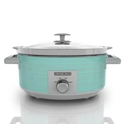 Black & Decker SC2007D Slow Cooker, 7 Quart, Teal Wave