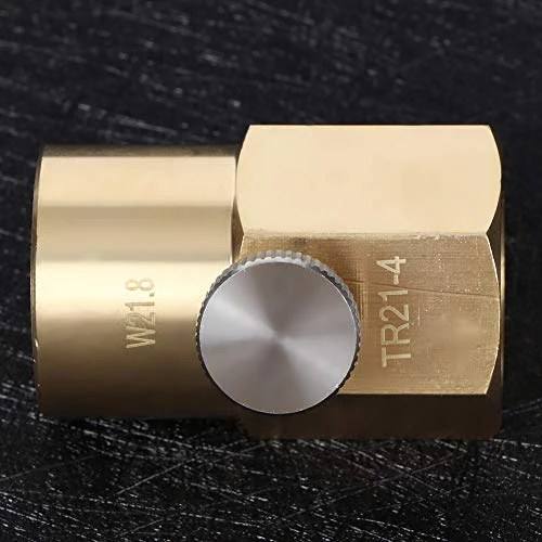 YEmirth CO2 Refill Adapter, Household Soda Bottle Soda Water Cylinder CO2 Refill Connector Adapter Accessories(W21.8 To TR21.4) - Image 2