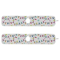 2 Pack Kitchen Faucet Mat Absorbent Washable Sink Splash Guard Faucet Drip Drying Mat Bar Countertop Water Catcher Mat Large 30x5 Inch Colorful Christmas Light Bulbs 1153318378